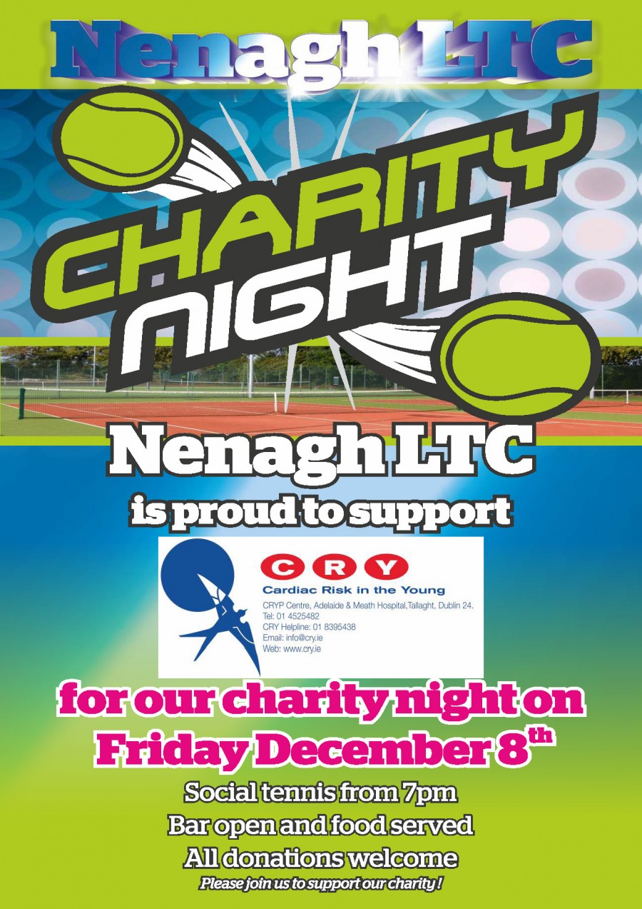 Charity Night Schedule of Play – Friday 8th Dec 2017