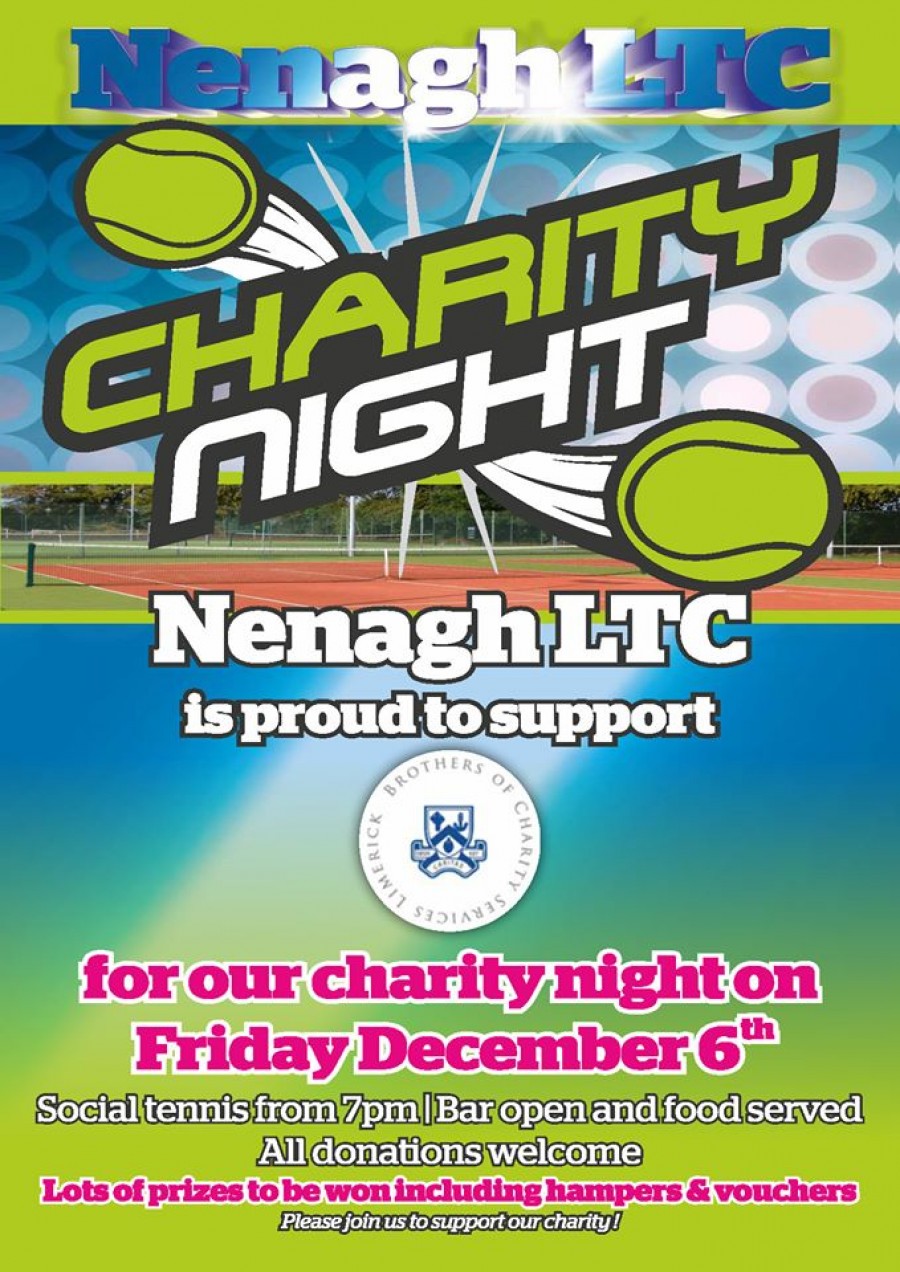 Charity Night Schedule of Play – Friday 6th Dec 2019